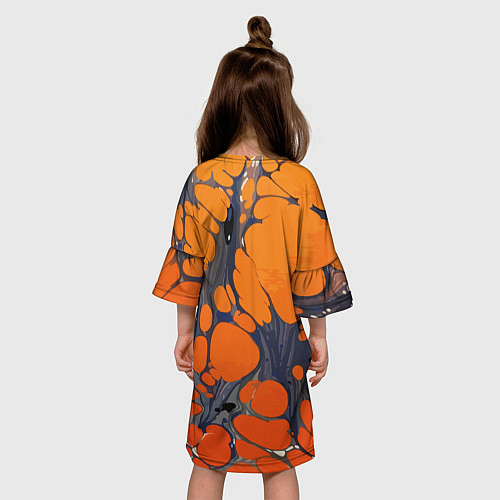 Детское платье Лавовая паутина / 3D-принт – фото 4
