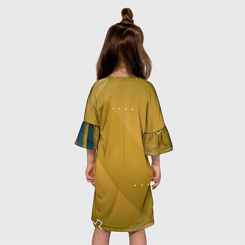 Детское платье Roma Абстракция спорт / 3D-принт – фото 4