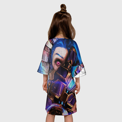Детское платье Jinx Arcane коллаж / 3D-принт – фото 4