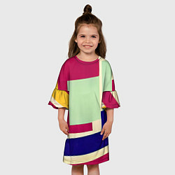 Платье клеш для девочки В стиле авангардизма, цвет: 3D-принт — фото 2