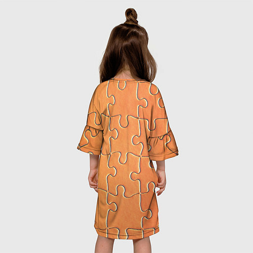 Детское платье Пазлы - паттерн / 3D-принт – фото 4