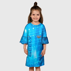 Платье клеш для девочки Geely sport, цвет: 3D-принт — фото 2