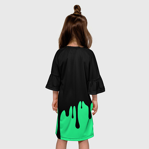 Детское платье Смайлик с подтеками / 3D-принт – фото 4