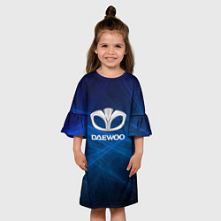Платье клеш для девочки Daewoo - лучи, цвет: 3D-принт — фото 2
