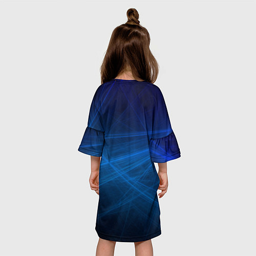 Детское платье Daewoo - лучи / 3D-принт – фото 4