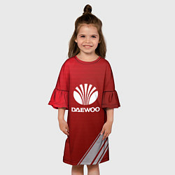 Платье клеш для девочки Daewoo - sport, цвет: 3D-принт — фото 2