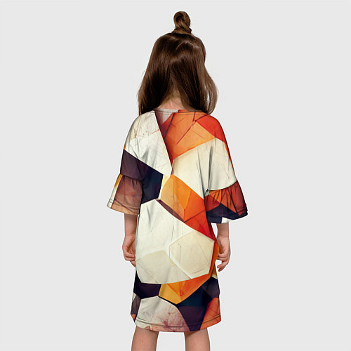 Детское платье Объёмная геометрическая абстракция / 3D-принт – фото 4