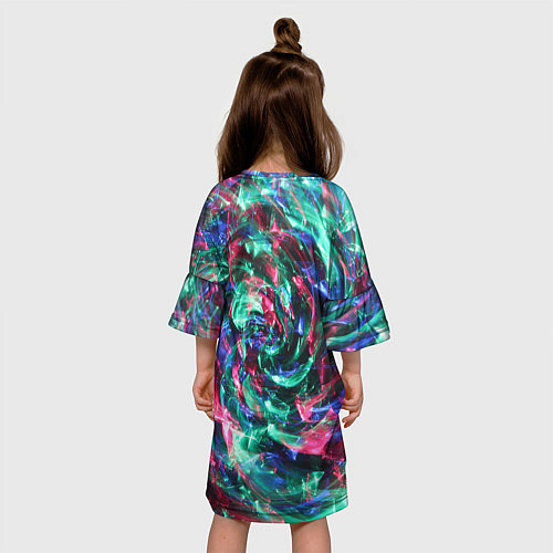 Детское платье Цветной круговорот / 3D-принт – фото 4