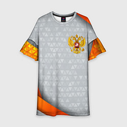 Детское платье Orange & silver Russia