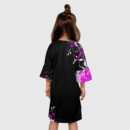 Детское платье 6IX9INE- GOOBA - краска / 3D-принт – фото 4