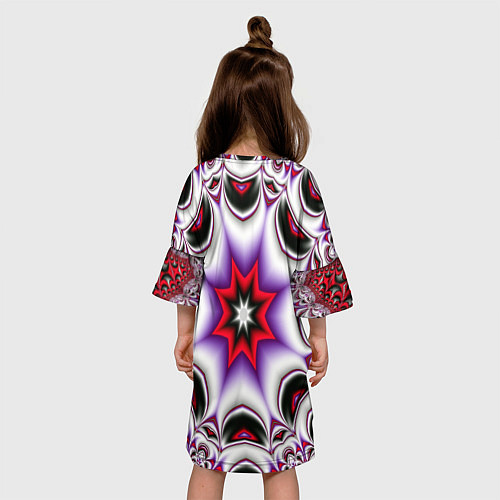 Детское платье Грубый фрактальный узор / 3D-принт – фото 4
