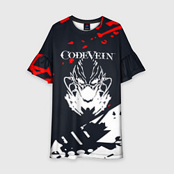 Платье клеш для девочки Code vein Краска, цвет: 3D-принт