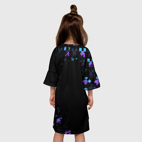 Детское платье Minecraft градиент / 3D-принт – фото 4