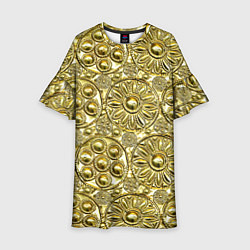 Детское платье Золотая чеканка - текстура