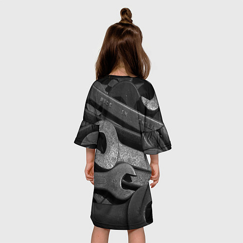 Детское платье Композиция из гаечных ключей / 3D-принт – фото 4