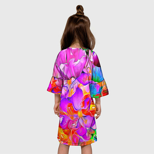 Детское платье Flower Illusion / 3D-принт – фото 4