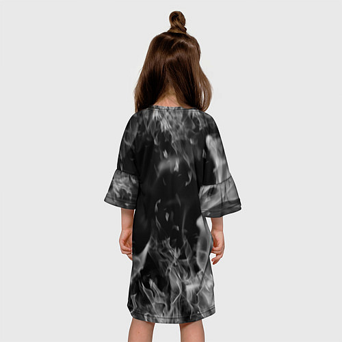 Детское платье Ъуъ съука - пламя / 3D-принт – фото 4