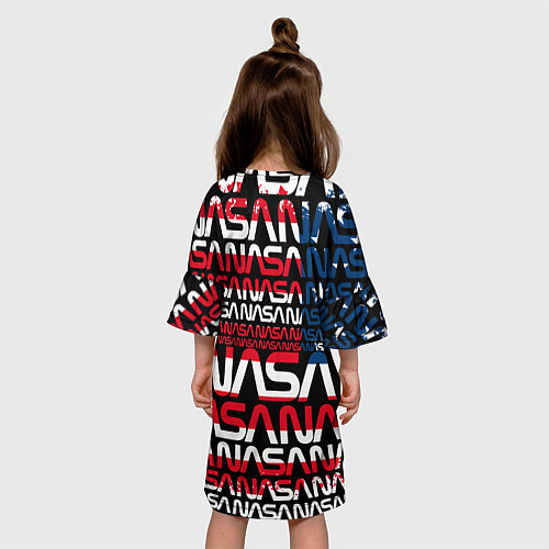 Детское платье Nasa usa флаг / 3D-принт – фото 4