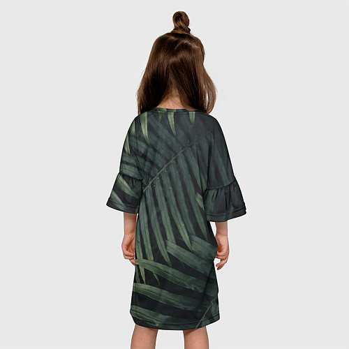 Детское платье Летний папоротник / 3D-принт – фото 4
