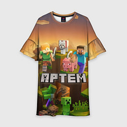 Детское платье Артем Minecraft