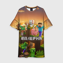 Детское платье Валерия Minecraft