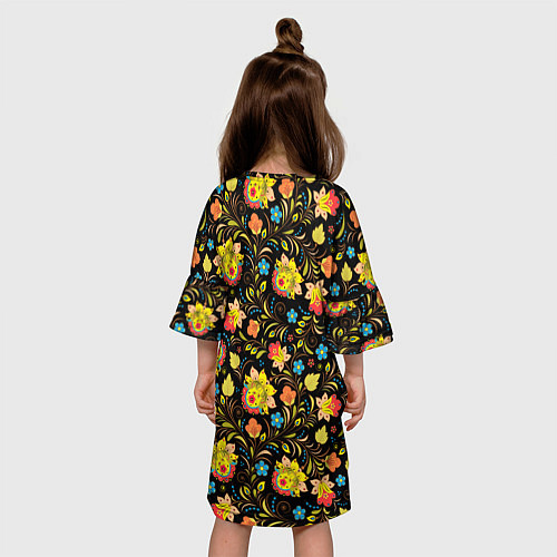 Детское платье Русский яркий узор / 3D-принт – фото 4