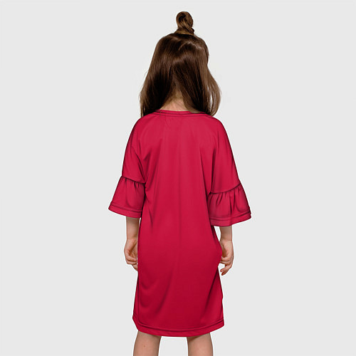 Детское платье Новогодний костюм Буратино Красная курточка / 3D-принт – фото 4