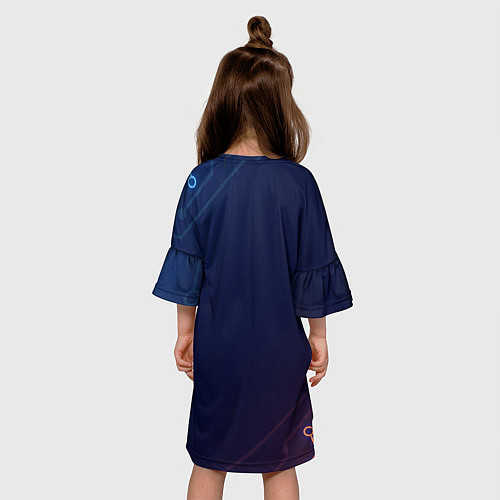 Детское платье Citroёn Абстракция / 3D-принт – фото 4