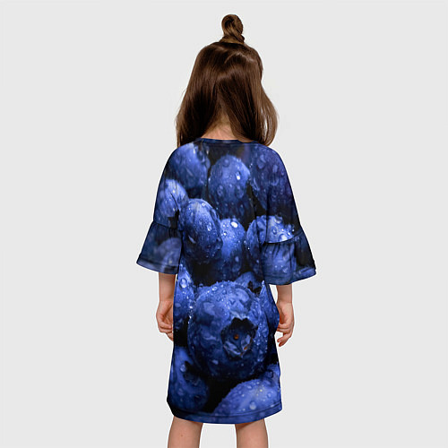 Детское платье Роса на чернике / 3D-принт – фото 4