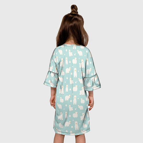 Детское платье Blue Alpacas / 3D-принт – фото 4