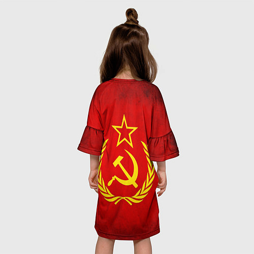 Детское платье СССР - старый флаг / 3D-принт – фото 4