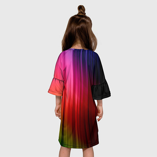 Детское платье Цветной спектр / 3D-принт – фото 4