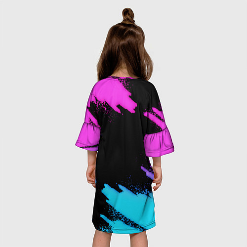 Детское платье Stray neon / 3D-принт – фото 4