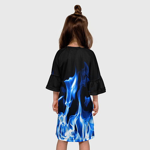 Детское платье BMW fire / 3D-принт – фото 4