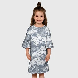 Платье клеш для девочки UCP камуфляж США, цвет: 3D-принт — фото 2