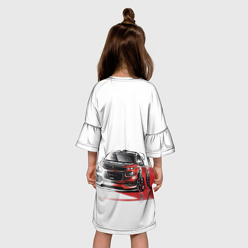 Детское платье Ситроен спорт - эскиз / 3D-принт – фото 4