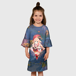 Платье клеш для девочки Янь Фэй в примогеме, цвет: 3D-принт — фото 2