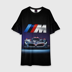 Платье клеш для девочки BMW M Performance Motorsport, цвет: 3D-принт