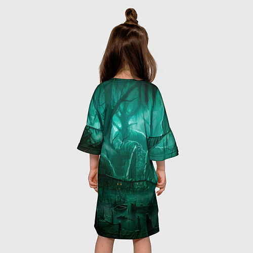Детское платье Причал у болота / 3D-принт – фото 4