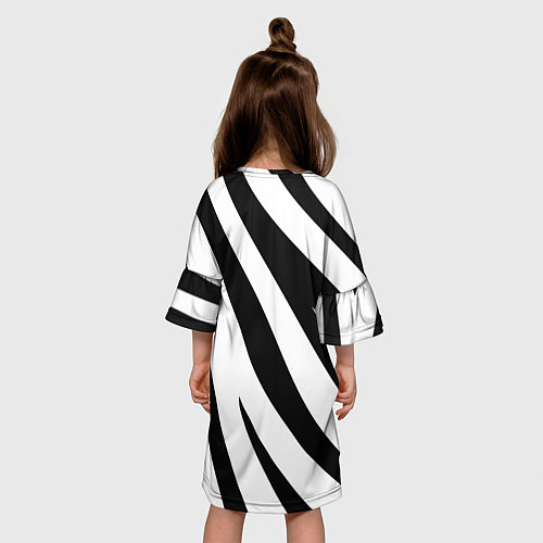 Детское платье Камуфляж зебры / 3D-принт – фото 4
