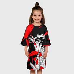 Платье клеш для девочки Танджиров Комадо - Клинок, цвет: 3D-принт — фото 2