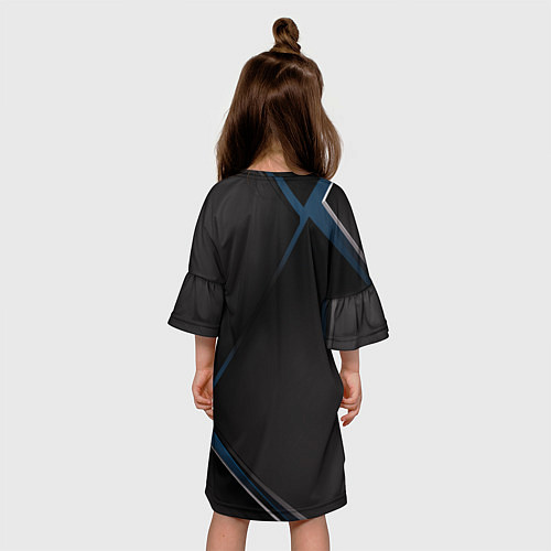 Детское платье Аято Камисато в ромбе / 3D-принт – фото 4