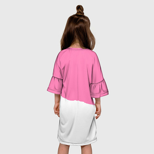 Детское платье Stray Kids pink and white / 3D-принт – фото 4