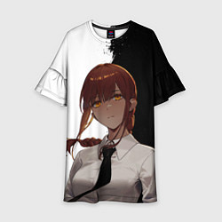 Платье клеш для девочки Демон контроля - Chainsaw man, цвет: 3D-принт