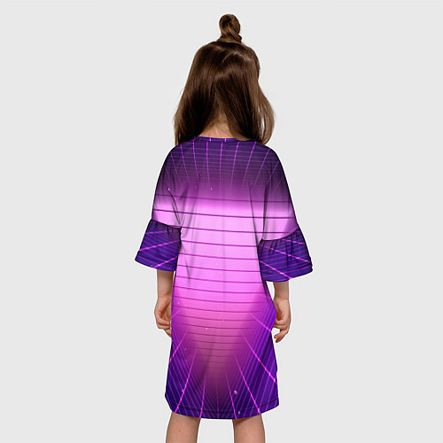 Детское платье Retro wave triangle / 3D-принт – фото 4