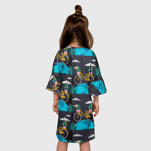 Детское платье Велопрогулка / 3D-принт – фото 4