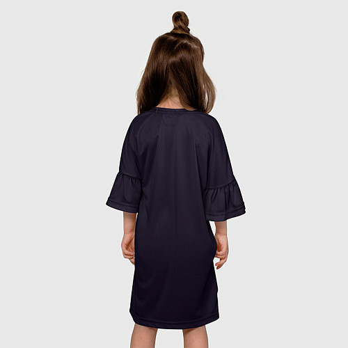 Детское платье Любопытный енот / 3D-принт – фото 4