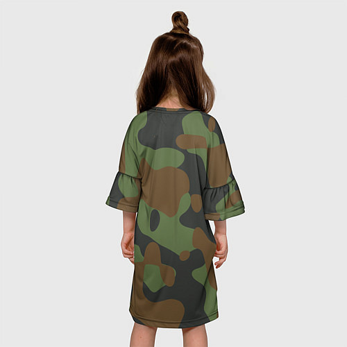 Детское платье Камуфляж ВСР-93 крупный / 3D-принт – фото 4