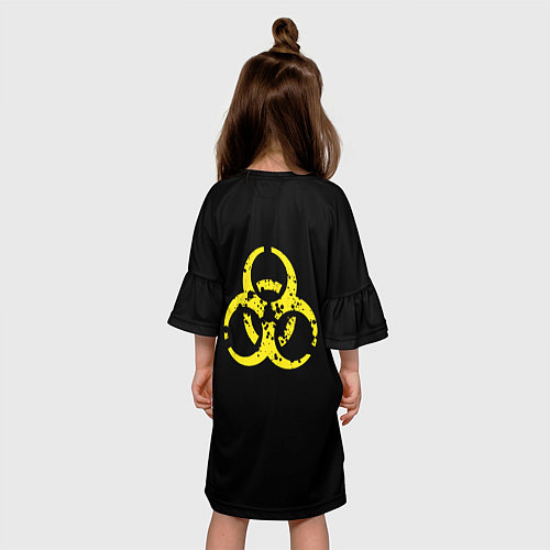 Детское платье TOXIC - Биологическая опасность / 3D-принт – фото 4