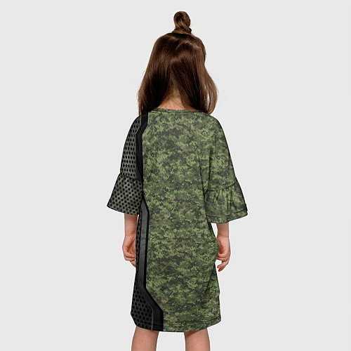 Детское платье Камуфляж РОССИЯ с железной вставкой / 3D-принт – фото 4
